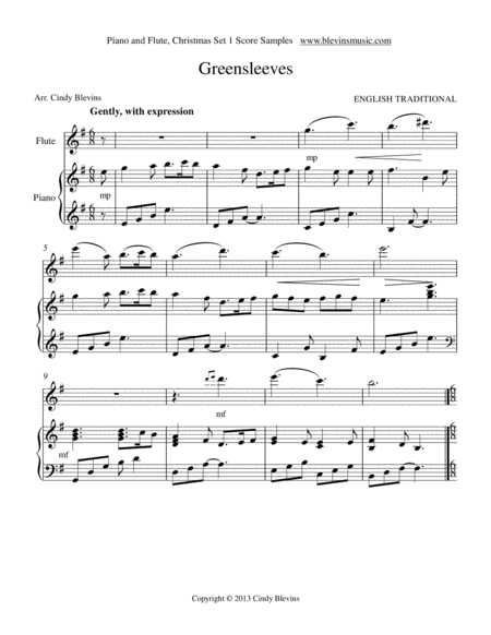 Piano And Flute For Christmas Set 1 Five Arrangements For Piano And Flute Page 2