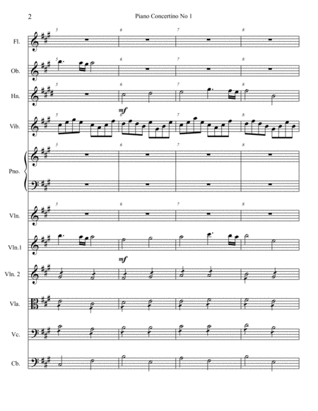 Piano Concertino No 1 Jozef Sebastian Page 2