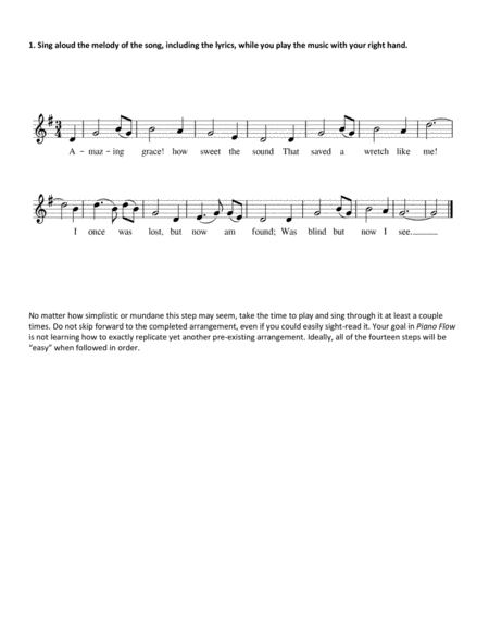 Piano Flow Amazing Grace A Step By Step Guide To Musical Decision Making Page 2