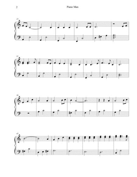 Piano Man Billy Joel Sheet Music Easy Piano Page 2