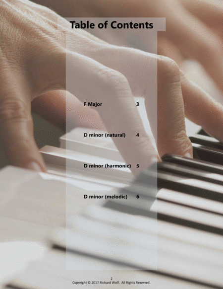 Piano Scales And Fingerings Keys With 1 Flat Page 2