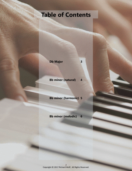 Piano Scales And Fingerings Keys With 5 Flats Page 2