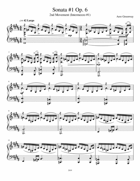 Piano Sonata 2nd Movement Page 2