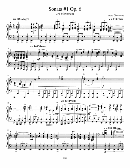 Piano Sonata 3rd Movement Page 2