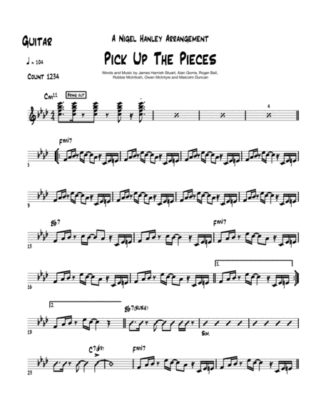 Pick Up The Pieces Fmi 8pc Funk Rock Band Chart Page 2