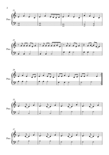 Piece By Piece C Major By Kelly Clarkson Easy Piano Page 2