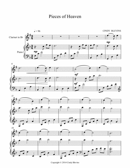 Pieces Of Heaven For Piano And Clarinet Page 2