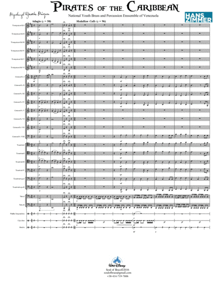 Pirates Of The Caribbean For Brass And Percussion Enssemble 16 Min Page 2