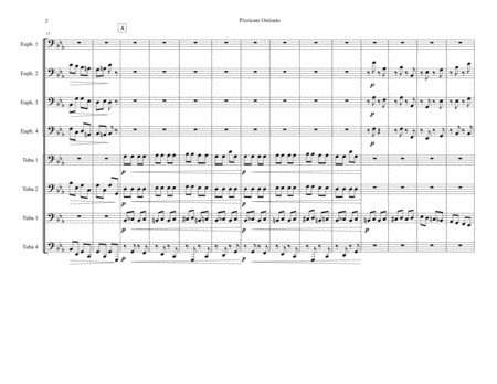 Pizzicato Ostinato From Symphony No 4 Arranged For Tuba Ensemble Page 2