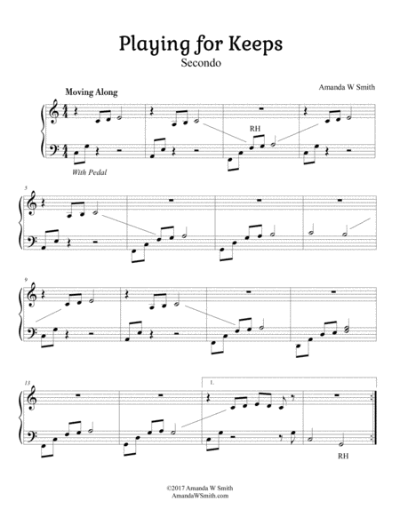 Playing For Keeps Piano Duet For 2 Beginners Page 2