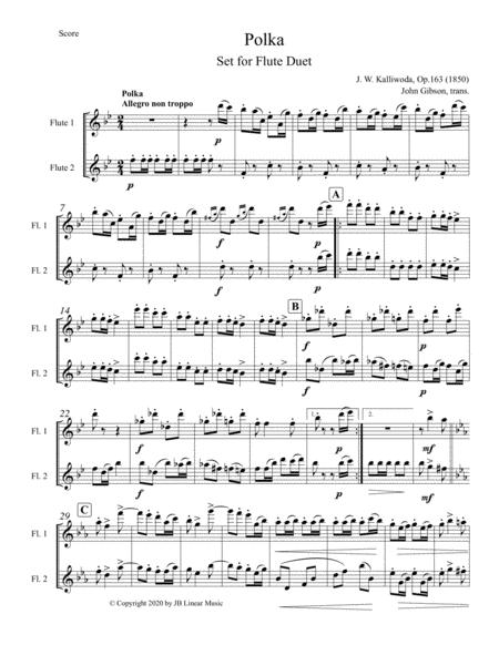 Polka By Kalliwoda Set For Flute Duet Page 2