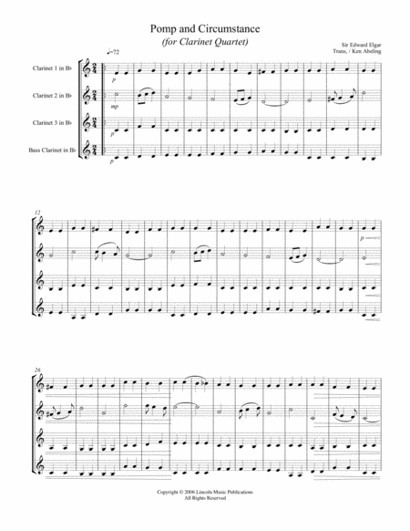 Pomp And Cirumstance For Clarinet Quartet Page 2