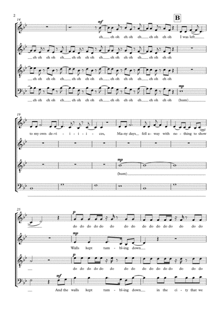 Pompeii Satb Arrangement Page 2