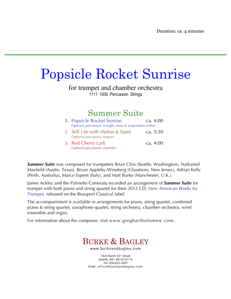 Popsicle Rocket Sunrise Trumpet Chamber Orchestra Page 2