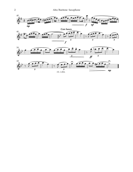 Por Una Cabeza Tango Alto Baritone Saxophone With Piano Accompaniment Page 2