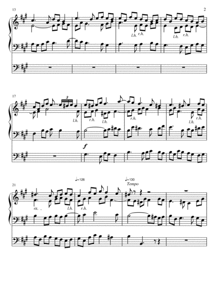 Postlude In A Major For Organ Op 30 Page 2