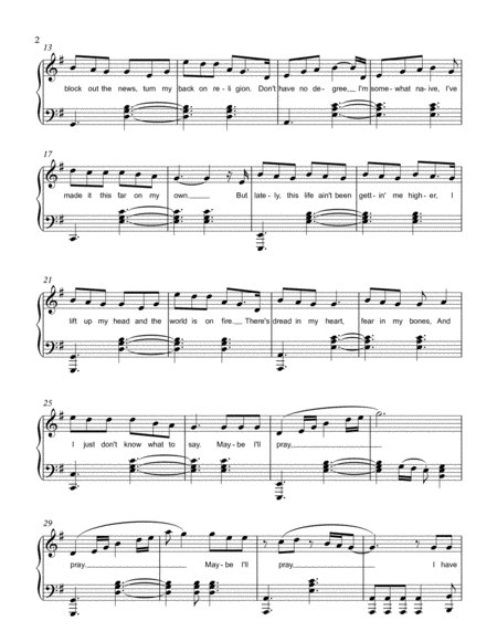 Pray Sam Smith Intermediate Piano Page 2