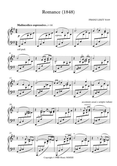 Prb Piano Series Romance Liszt Page 2