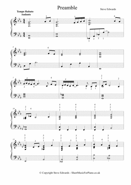 Preamble Solo Jazz Cocktail Piano Page 2