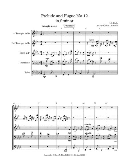 Prelude And Fugue No 12 In F Minor Page 2