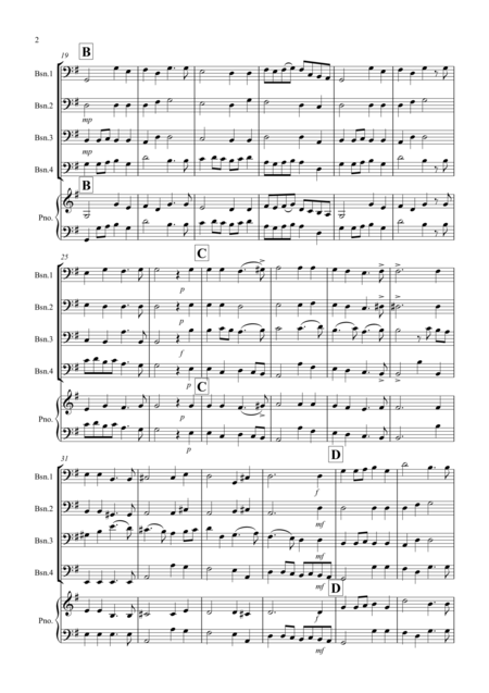 Prelude From Te Deum For Bassoon Quartet Page 2