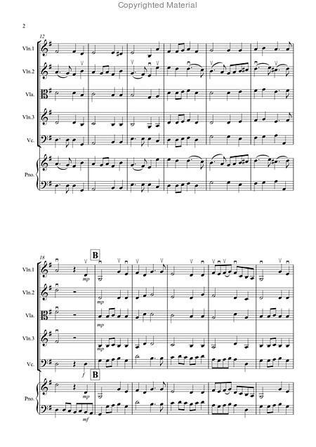 Prelude From Te Deum For String Quartet Page 2
