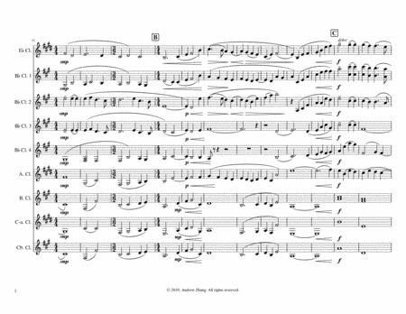 Prelude From The 49th Parallel Arranged For Clarinet Choir Page 2