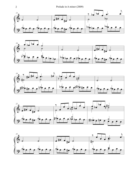 Prelude In A Minor 2009 Page 2