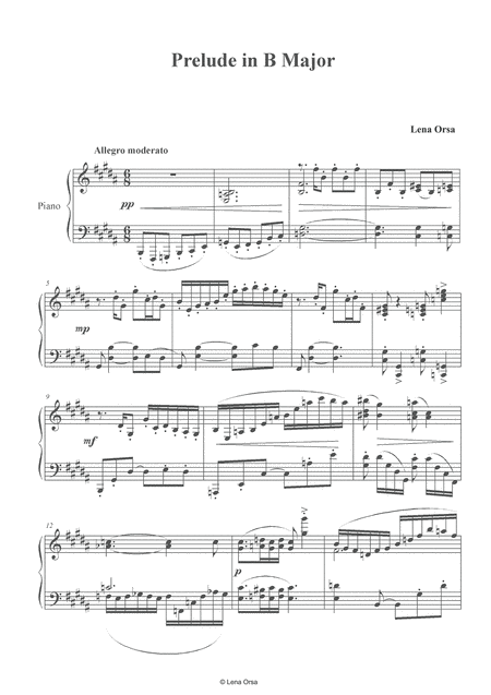 Prelude In B Major Page 2