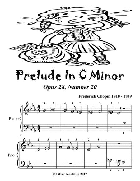Prelude In C Minor Opus 28 Number 20 Beginner Piano Sheet Music Page 2