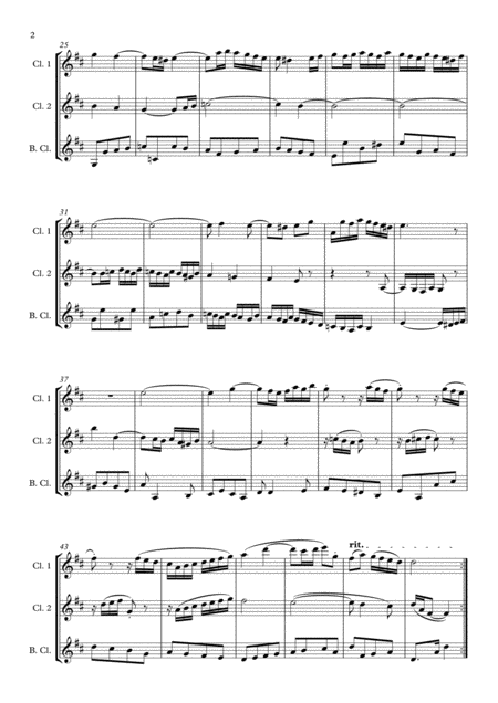 Prelude In D Major Bwv 936 For Clarinet Trio Page 2