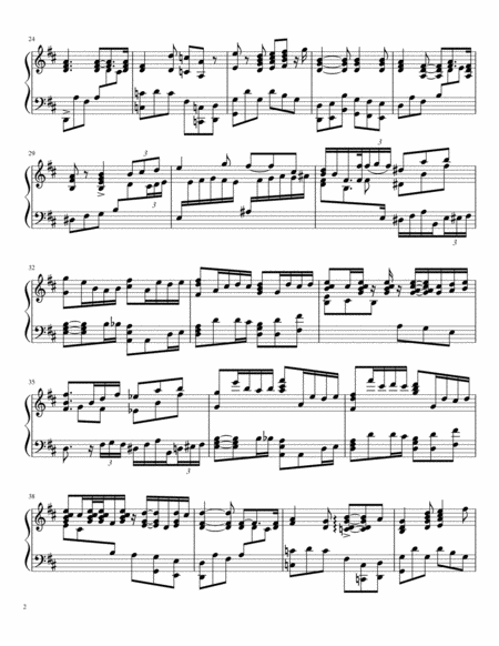 Prelude In D Major Op 3 No 3 Page 2