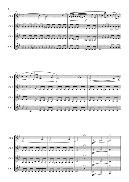 Prelude In E Minor Op 28 For Clarinet Quartet Page 2