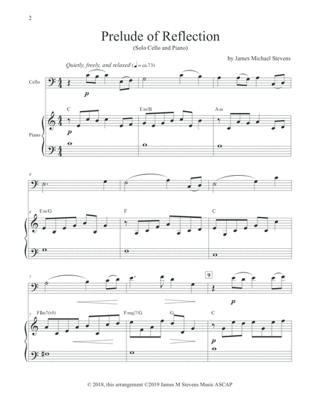 Prelude Of Reflection Cello Piano Page 2