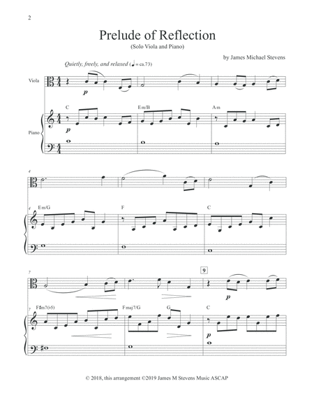 Prelude Of Reflection Viola Piano Page 2