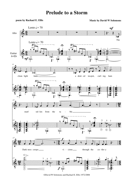 Prelude To A Storm For Alto And Guitar Page 2