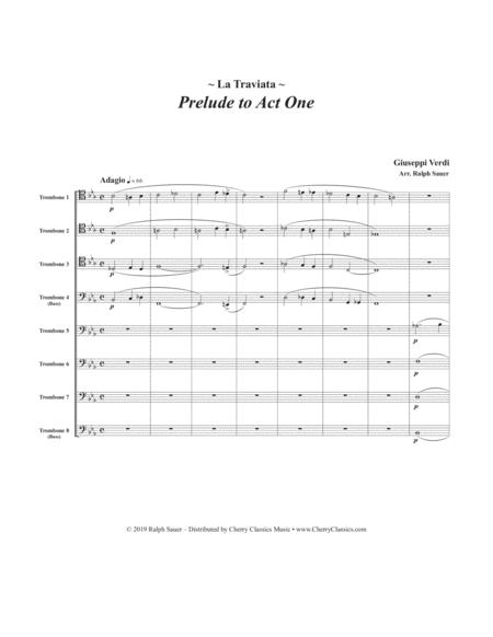 Prelude To Act One From La Traviata For 8 Part Trombone Ensemble Page 2