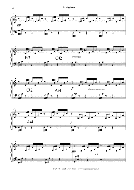 Preludium Bach Lever Harp Solo Page 2