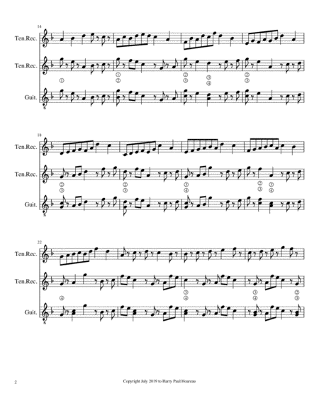 Presence 26i Recorder And Guitar Trio Page 2