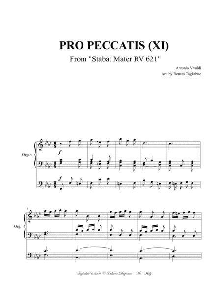 Pro Peccatis Xi From Stabat Mater Rv 621 For Alto And Organ 3 Staff Page 2