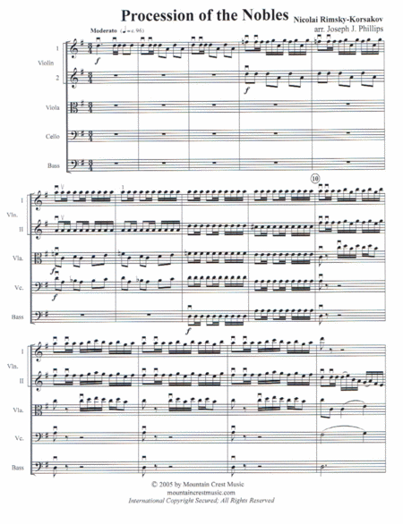 Procession Of The Nobles Score Page 2