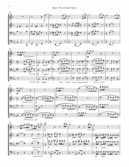 Processional Fanfare For Brass Quartet Page 2