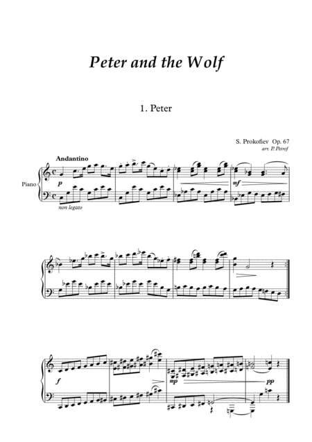 Prokofiev Peter And The Wolf Piano Solo Page 2