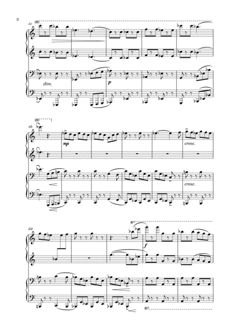 Prokofiev Tarantella From Music For Children Op 65 1 Piano 4 Hands Page 2