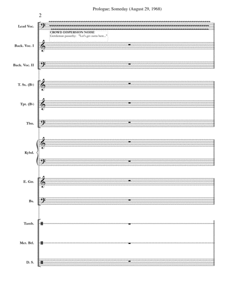 Prologue Someday August 29 1968 Chicago Complete Score Page 2