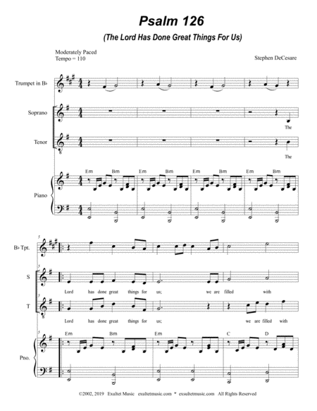 Psalm 126 Duet For Soprano And Tenor Solo Page 2