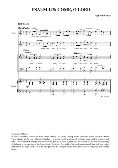 Psalm 145 Come O Lord Page 2