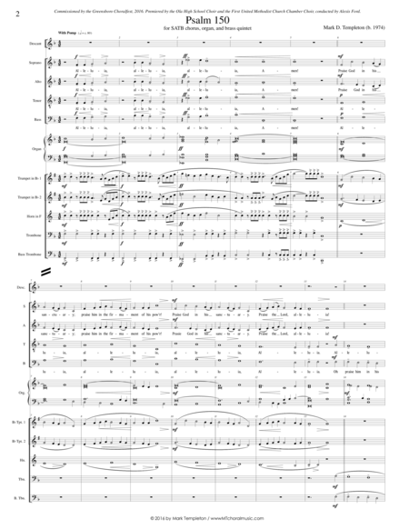 Psalm 150 Full Score Page 2