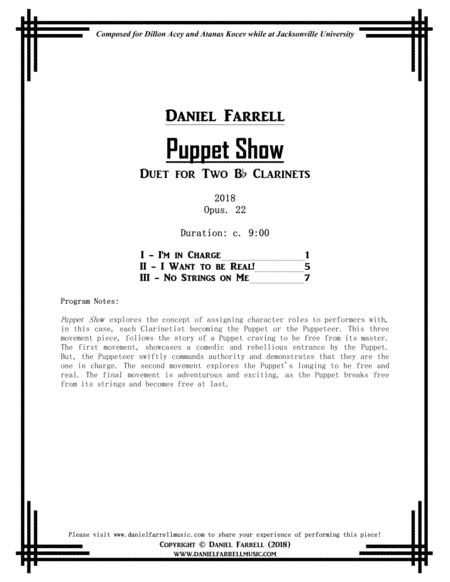 Puppet Show Duet For Two Bb Clarinets Op 22 Page 2