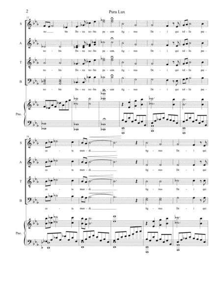 Pura Lux Mass Agnus Dei Page 2